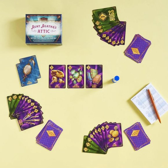 Chronicle Books Aunt Agatha's Attic Fast-paced Card Game, New - Picture 2 of 8
